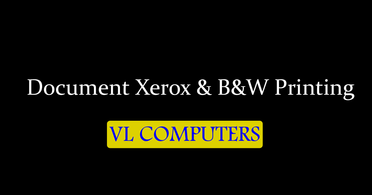 Document Xerox & B&W Printing in Tenali